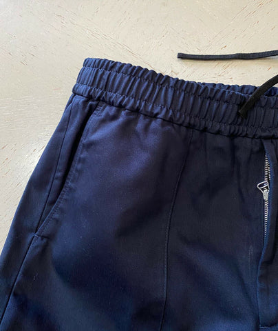 Neu mit Etikett: 1100 $ Gucci Military Cotton Herrenhose Navy 34 US (50 Eu) Italien