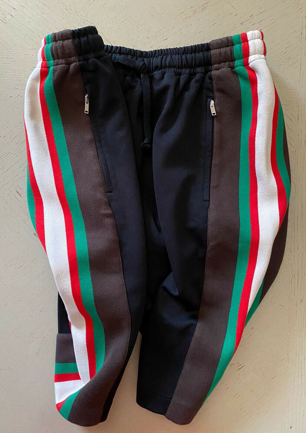 NWT  Gucci Mens Short Pants Black/Green/Red Size L Italy