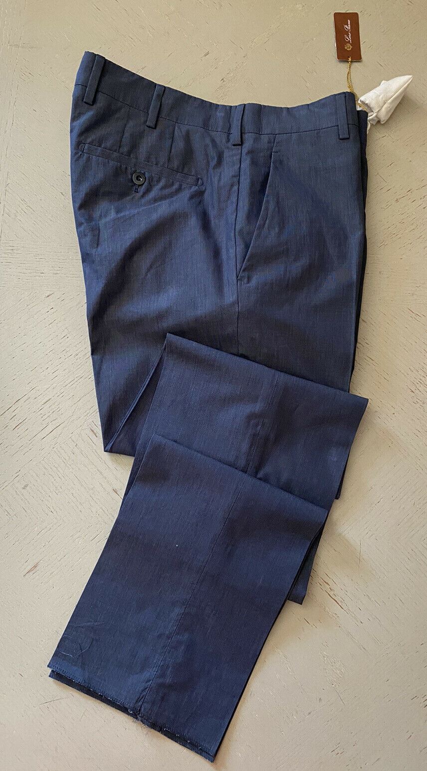 NWT $650 Loro Piana Men’s Dress Pents Blue 32 US ( 48 Eu ) Italy