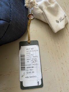 Neu mit Etikett: 650 $ Loro Piana Herren-Kleiderhosen, Blau, 32 US (48 Eu), Italien