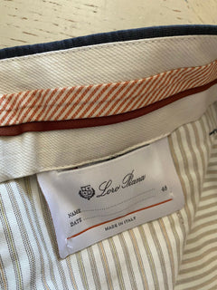 Neu mit Etikett: 650 $ Loro Piana Herren-Kleiderhosen, Blau, 32 US (48 Eu), Italien