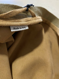 Neu mit Etikett: 2800 $ Gucci Herren-Cardigan aus Wildleder/Wolle Braun/Kaki M (48 EU) Italien