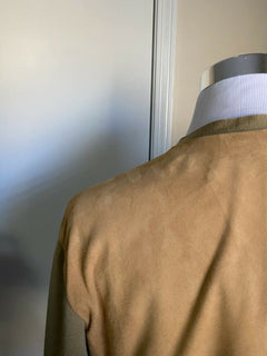 Neu mit Etikett: 2800 $ Gucci Herren-Cardigan aus Wildleder/Wolle Braun/Kaki M (48 EU) Italien
