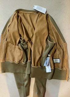 Neu mit Etikett: 2800 $ Gucci Herren-Cardigan aus Wildleder/Wolle Braun/Kaki M (48 EU) Italien