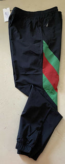 Neu mit Etikett: Gucci Herren-Jogginghose, Schwarz/Grün/Rot, Größe XXL, Italien