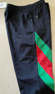 Neu mit Etikett: Gucci Herren-Jogginghose, Schwarz/Grün/Rot, Größe XXL, Italien