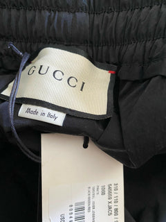 Neu mit Etikett: Gucci Herren-Jogginghose, Schwarz/Grün/Rot, Größe XXL, Italien