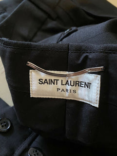 Neu mit Etikett: 990 $ Saint Laurent Herrenanzughose Schwarz 36 US (52 Eu) Italien 574505