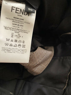 Neue 1100 $ Fendi Herrenanzughose Braun 34 US (50 Eu) Italien