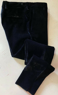 Neu mit Etikett: 1290 $ Saint Laurent Herrenanzughose Schwarz 34 US (50 Eu) Italien
