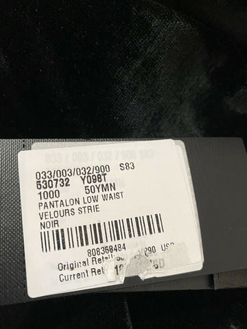 NWT $1290 Saint Laurent Men’s Dress Pants Black 34 US ( 50 Eu ) Italy