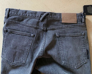 NWT $ 1025 Giorgio Armani Herren Jeans Hose Black Denim 31 US Japan