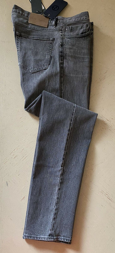 NWT $ 1025 Giorgio Armani Herren Jeans Hose Black Denim 36 US Japan