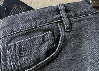 NWT $ 1025 Giorgio Armani Herren Jeans Hose Black Denim 36 US Japan