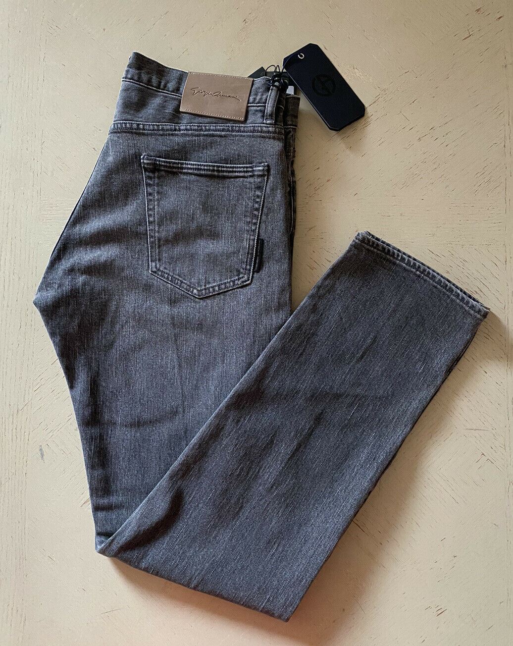 NWT $1025 Giorgio Armani Men Jeans Pants Black Denim 34 US Japan