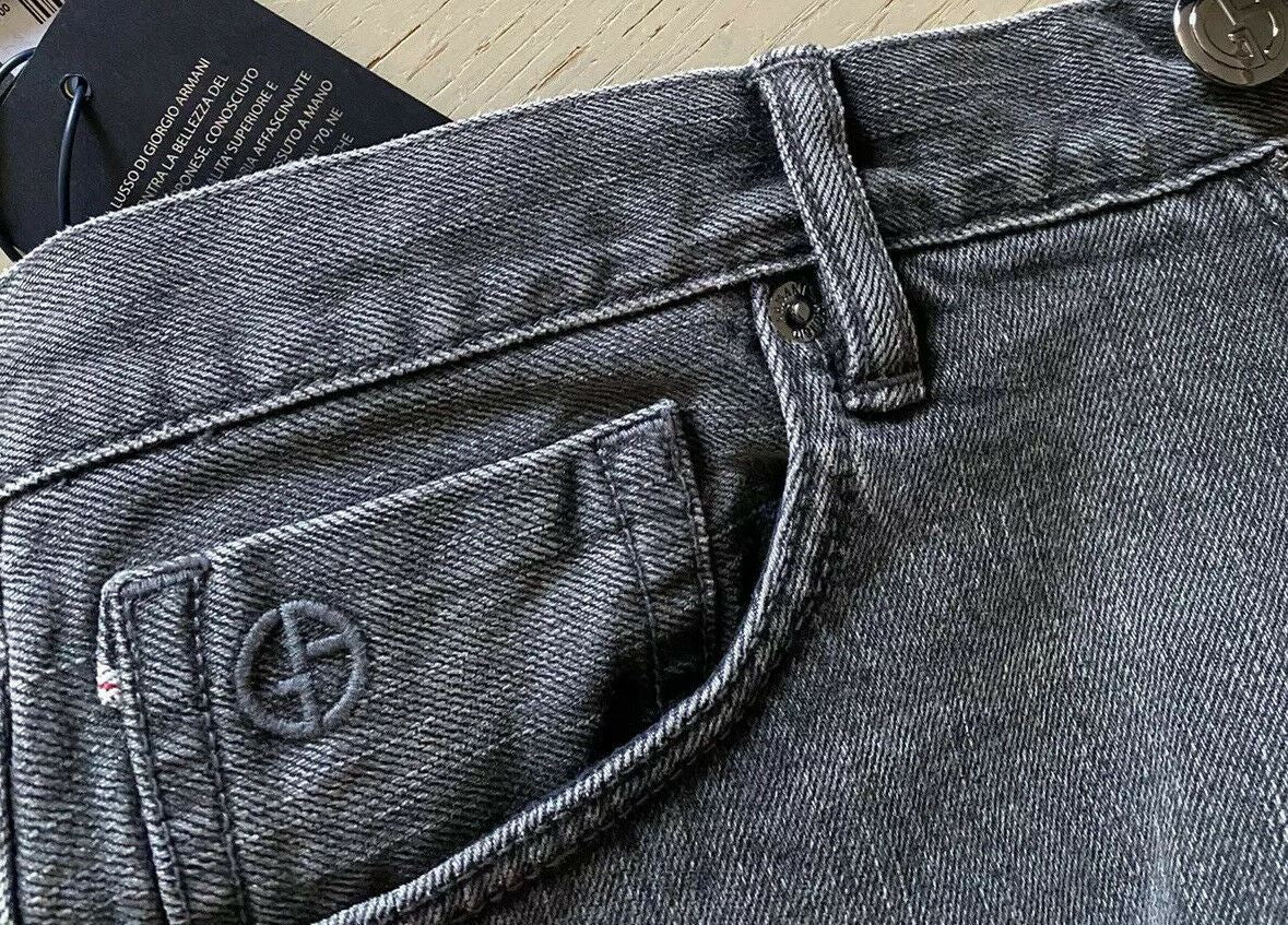 NWT $1025 Giorgio Armani Men Jeans Pants Black Denim 34 US Japan
