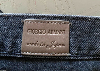 NWT $ 1025 Giorgio Armani Herren Jeans Hose Black Denim 34 US Japan