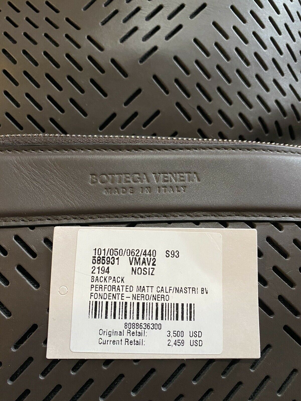 New $3500 Bottega Veneta leather Backpack Marco Polo 585931 VMAV2 DK Brown Italy