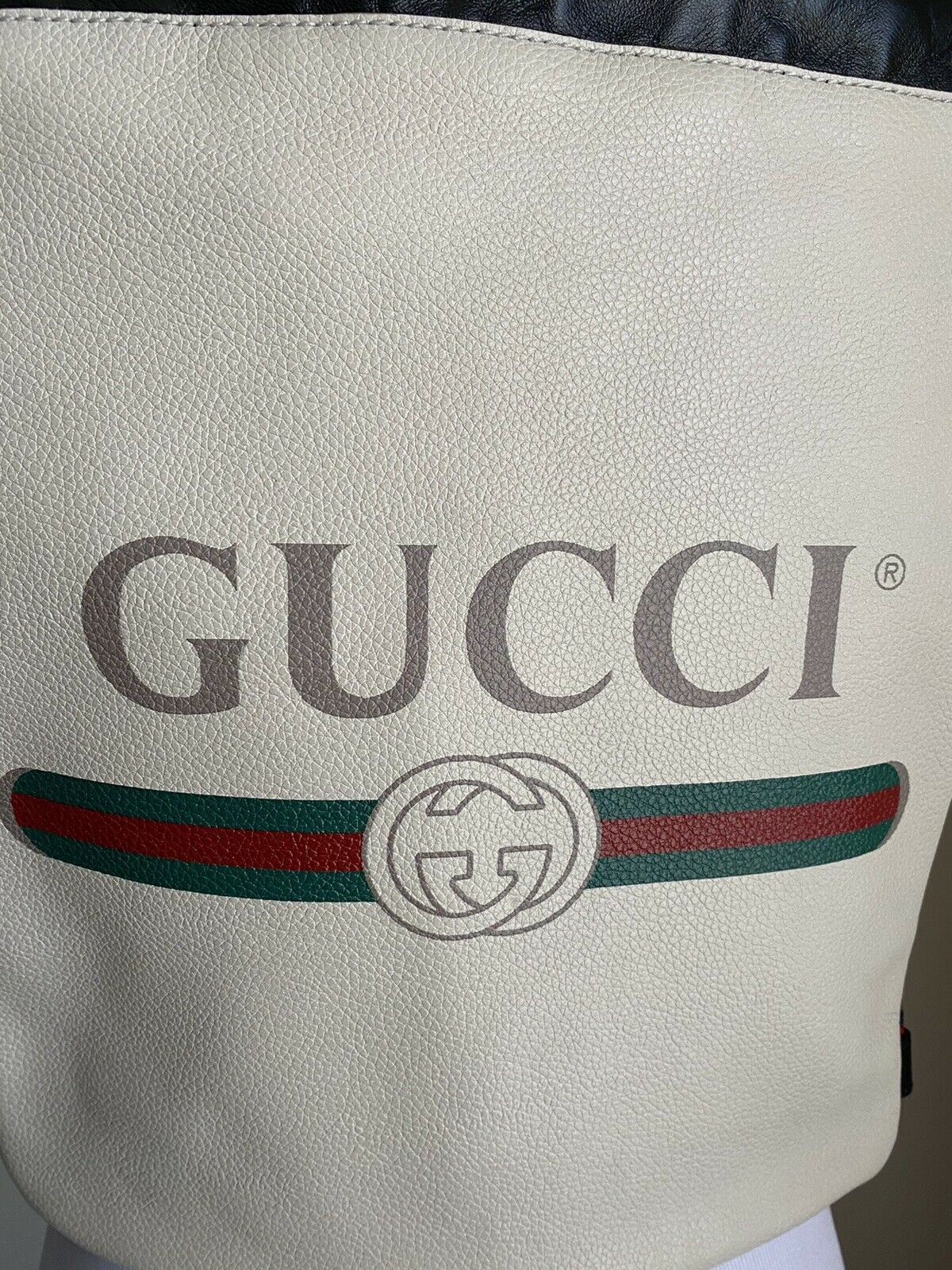 Neue Gucci GG Monogramm Leder Rucksack Tasche Hellbraun/Schwarz 523586 Italien