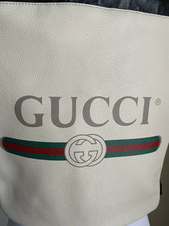 New Gucci GG Monogram Leather Backpack Bag  Tan/Black 523586 Italy