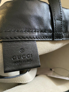New Gucci GG Monogram Leather Backpack Bag  Tan/Black 523586 Italy