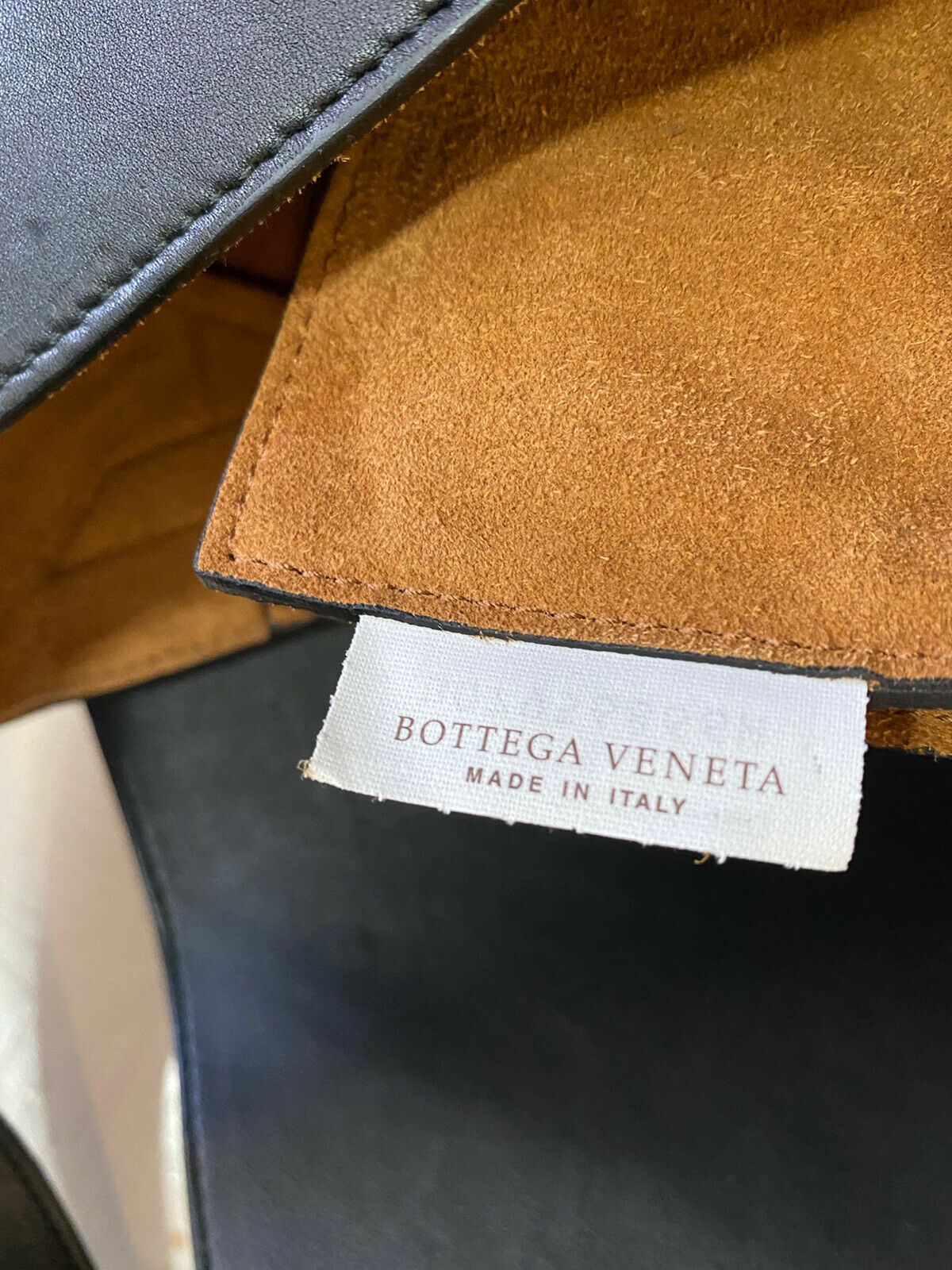 Neue 3300 $ Bottega Veneta Leder Messenger Schultertasche Schwarz 578352 Italien