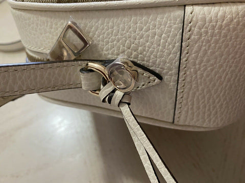 New Gucci GG Monogram Leather/Canvas Crossbody Shoulder Bag Brown/Cream 449413