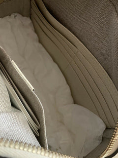 Neue Gucci GG Monogram Leder/Canvas Umhängetasche Braun/Creme 449413
