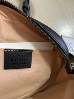 New Gucci GG Marmont Matelasse Leather Belt Bag Black 476434 Size 95/38