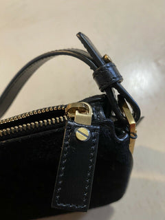 Neu $1850 Saint Laurent Leder/Wildleder YSL Umhängetasche Schwarz 585541