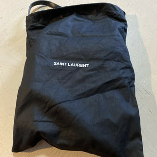 Neu $1850 Saint Laurent Leder/Wildleder YSL Umhängetasche Schwarz 585541