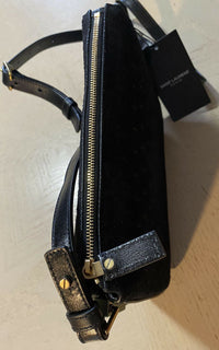 Neu $1850 Saint Laurent Leder/Wildleder YSL Umhängetasche Schwarz 585541