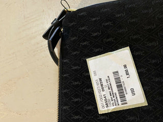 Neu $1850 Saint Laurent Leder/Wildleder YSL Umhängetasche Schwarz 585541