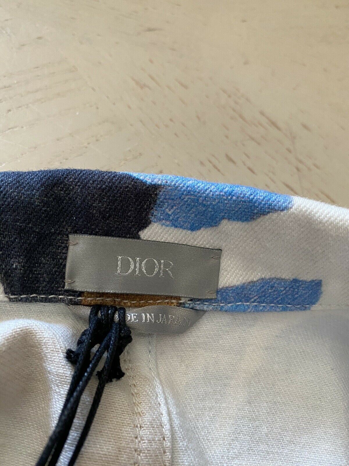 NWT $1750 Dior Floral Print Jeans Jacket Open White Size  M ( 48 Eu ) Japan