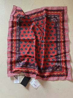 Neuer Gucci Damen-Bandana-Schal Rot/Blau Italien
