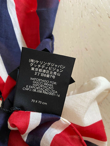 Новый женский шарф-бандана Gucci белого/желтого/красного цвета, Италия