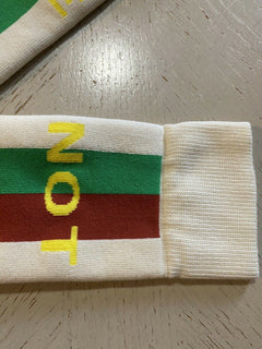 NWT Gucci NOT FAKE Socks With Stripe Red/ Green/Ivory Size M Italy