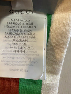 NWT Gucci NOT FAKE Socks With Stripe Red/ Green/Ivory Size M Italy