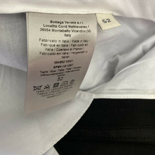 Neu mit Etikett: 790 $ Bottega Veneta Herrenhose aus Wolle/Mohair Schwarz 36 US (52 Eu) Italien