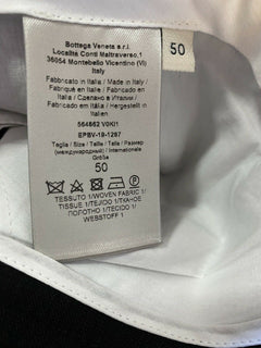 Neu mit Etikett: 790 $ Bottega Veneta Herrenhose aus Wolle/Mohair Schwarz 34 US (50 Eu) Italien