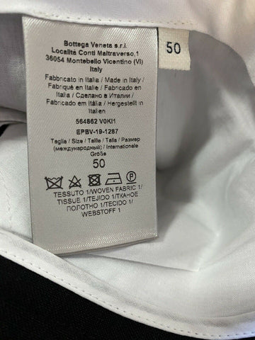 СЗТ 790 долларов США Bottega Veneta Мужские брюки из шерсти/мохера, черные 34 США (50 ЕС) Италия