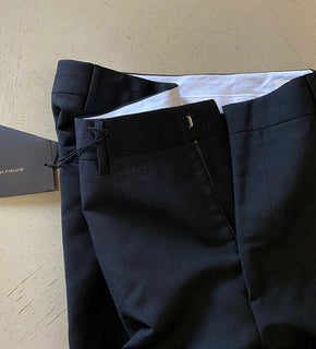 Neu mit Etikett: 790 $ Bottega Veneta Herrenhose aus Wolle/Mohair Schwarz 34 US (50 Eu) Italien