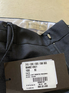 Neu mit Etikett: 790 $ Bottega Veneta Herrenhose aus Wolle/Mohair Schwarz 34 US (50 Eu) Italien