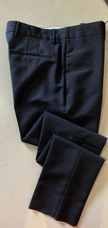 Neu mit Etikett: 790 $ Bottega Veneta Herrenhose aus Wolle/Mohair Schwarz 38 US (54 Eu) Italien