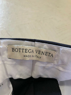 Neu mit Etikett: 790 $ Bottega Veneta Herrenhose aus Wolle/Mohair Schwarz 38 US (54 Eu) Italien