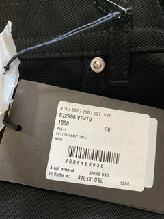 Neu mit Etikett: 620 $ Bottega Veneta Herrenjeans, kurze Hose, Schwarz, Größe 34 US (50 EU), Italien