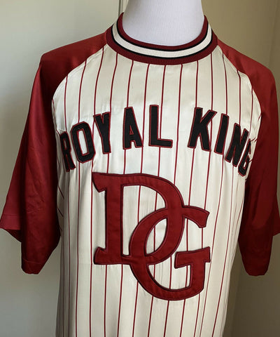 Новый пуловер Dolce&amp;Gabbana DG с монограммой, футболка красного цвета/размера XL (54 евро), $1195