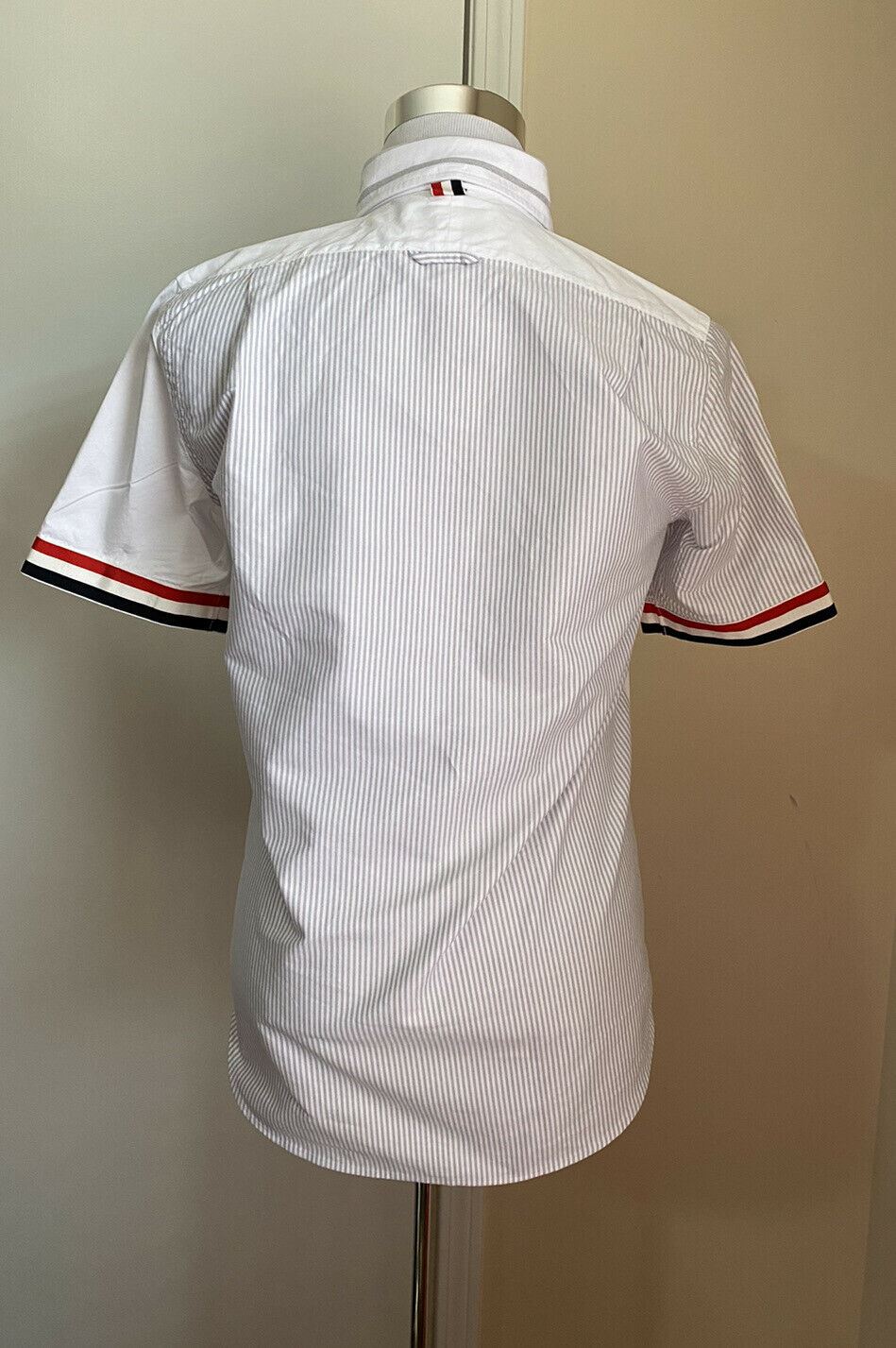 NWT Thom Browne Mens Short Sleeve Shirt White Size 1 ( S US ) Italy