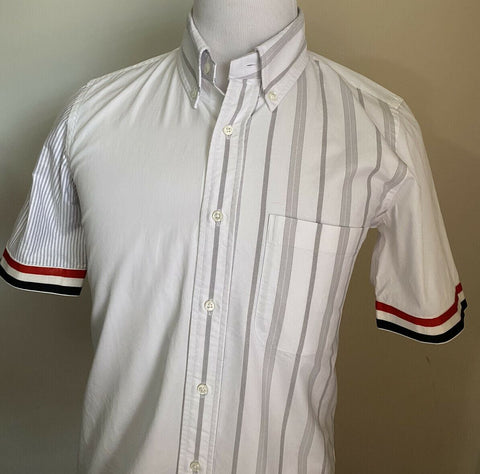 NWT Thom Browne Mens Short Sleeve Shirt White Size 1 ( S US ) Italy