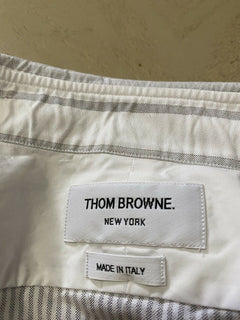 NWT Thom Browne Мужская рубашка с коротким рукавом, белая, размер 1 (S США), Италия